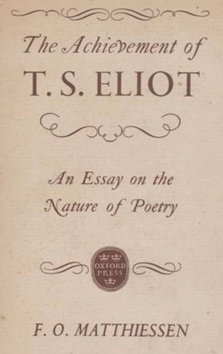 The Achievement of T.S. Eliot WS
