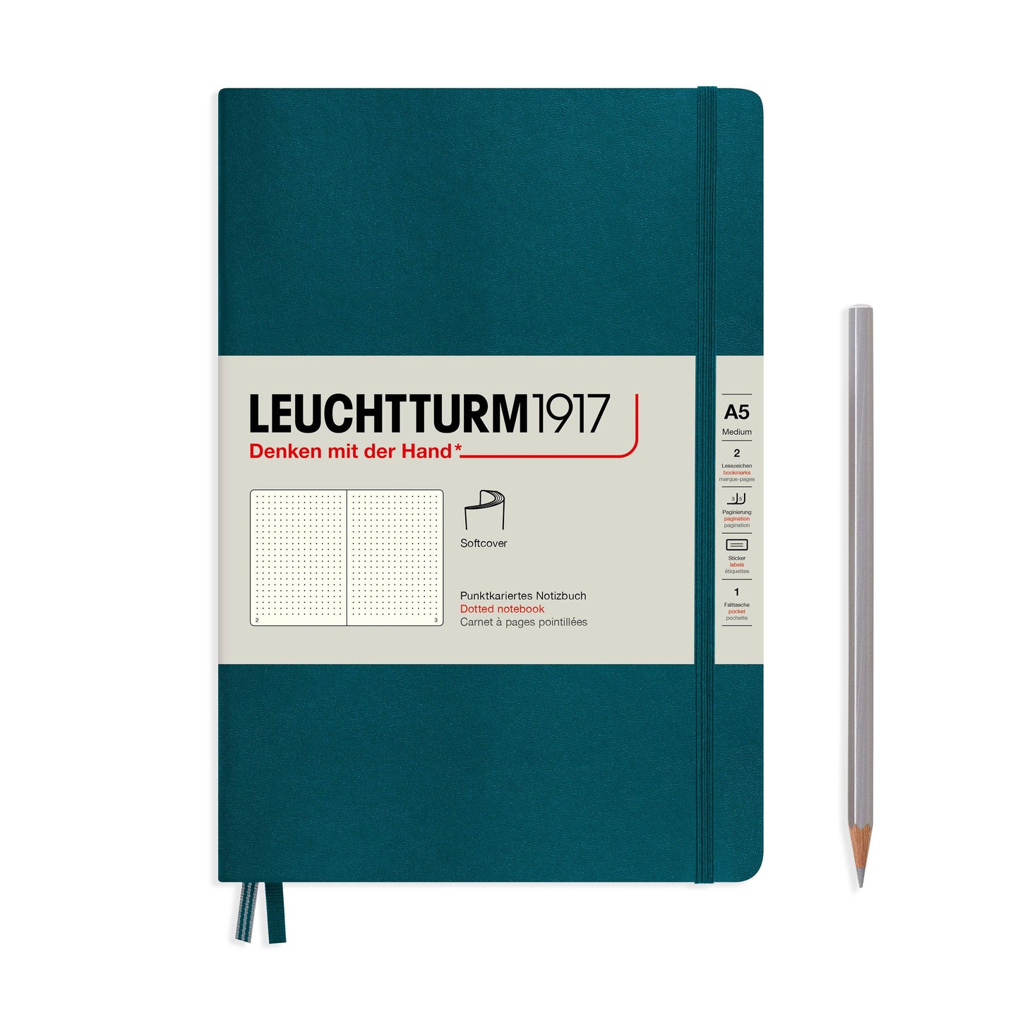 Notebooks - Medium (A5): Dotted / Hardcover / Rising Sun