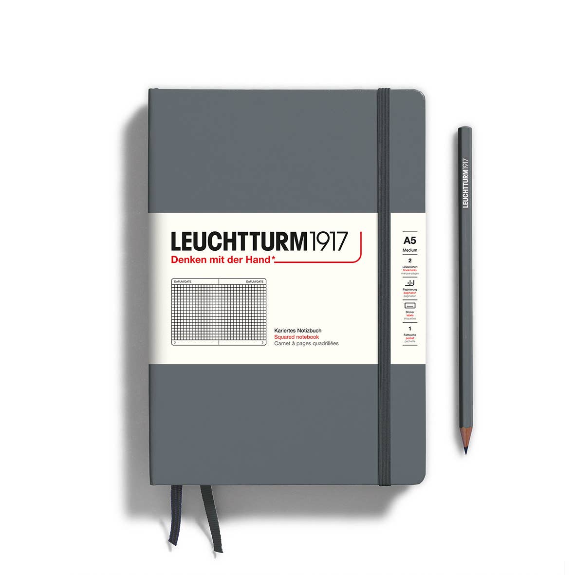 Notebooks - Medium (A5): Dotted / Hardcover / Rising Sun