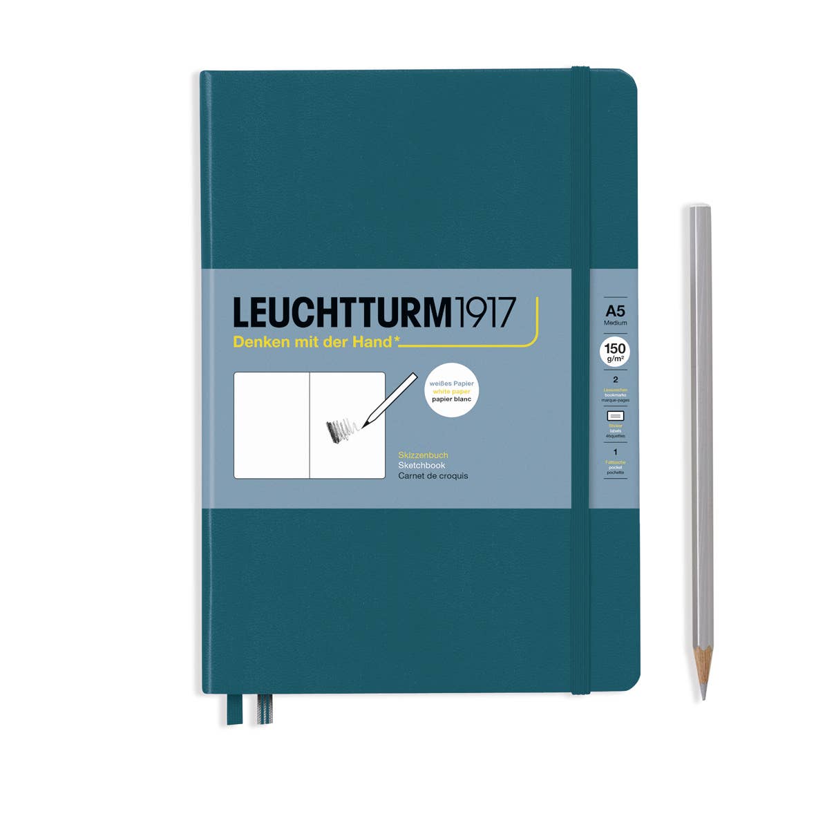 Sketchbooks - 150g/m² Paper Plain: Black / Medium Landscape