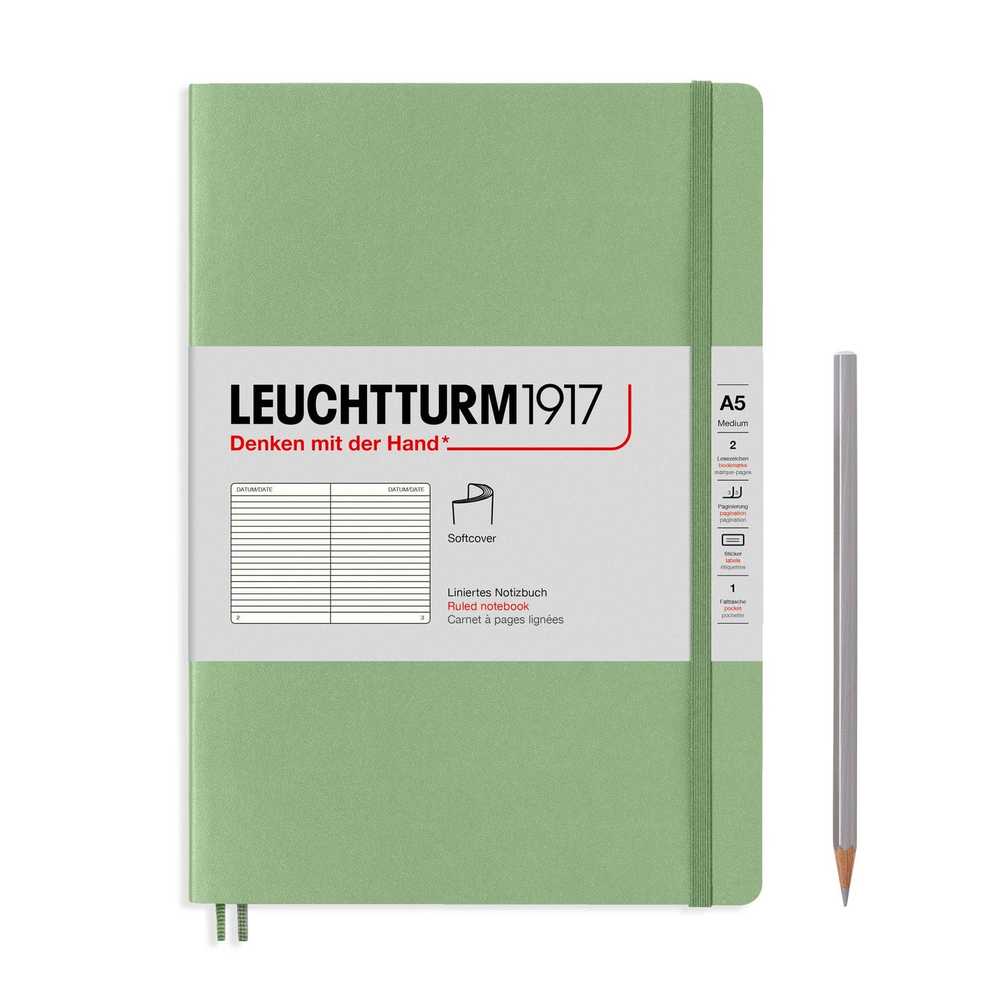 Notebooks - Medium (A5): Dotted / Hardcover / Rising Sun