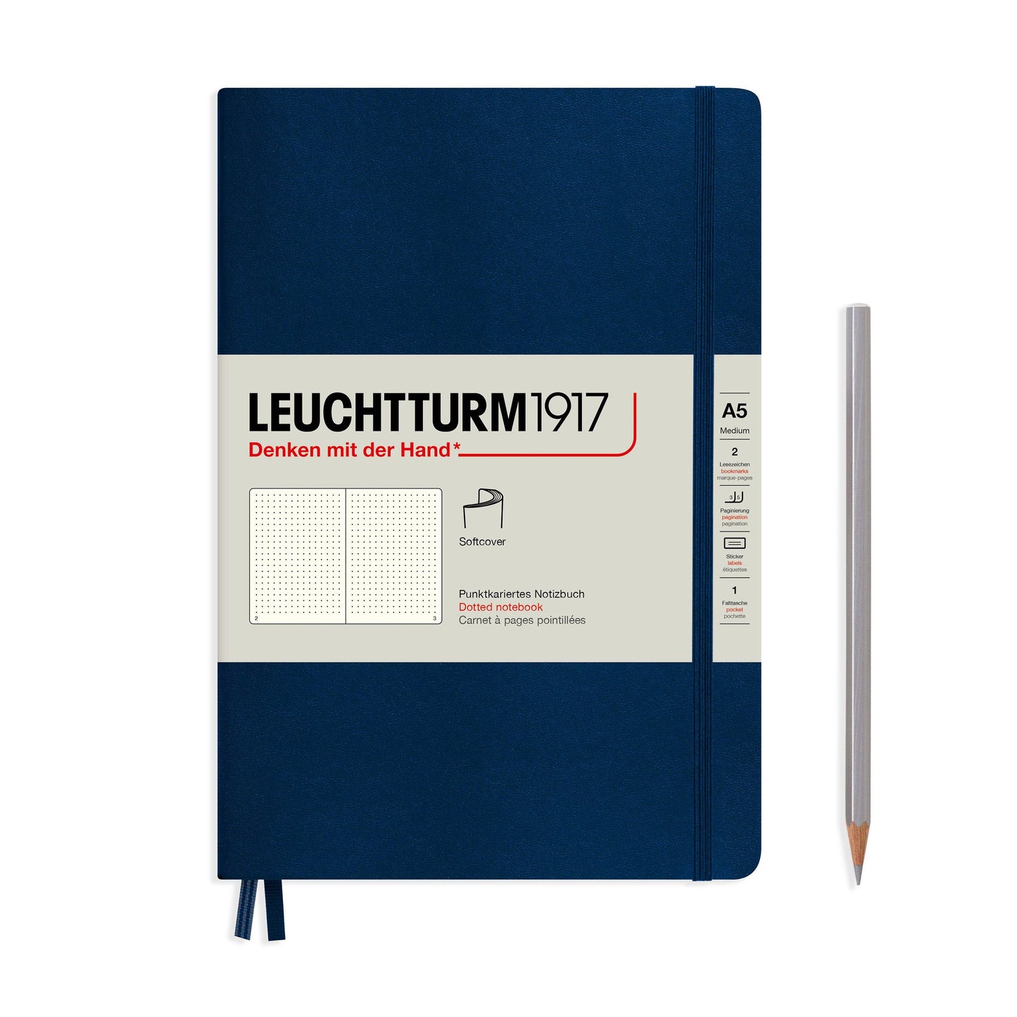 Notebooks - Medium (A5): Dotted / Hardcover / Rising Sun