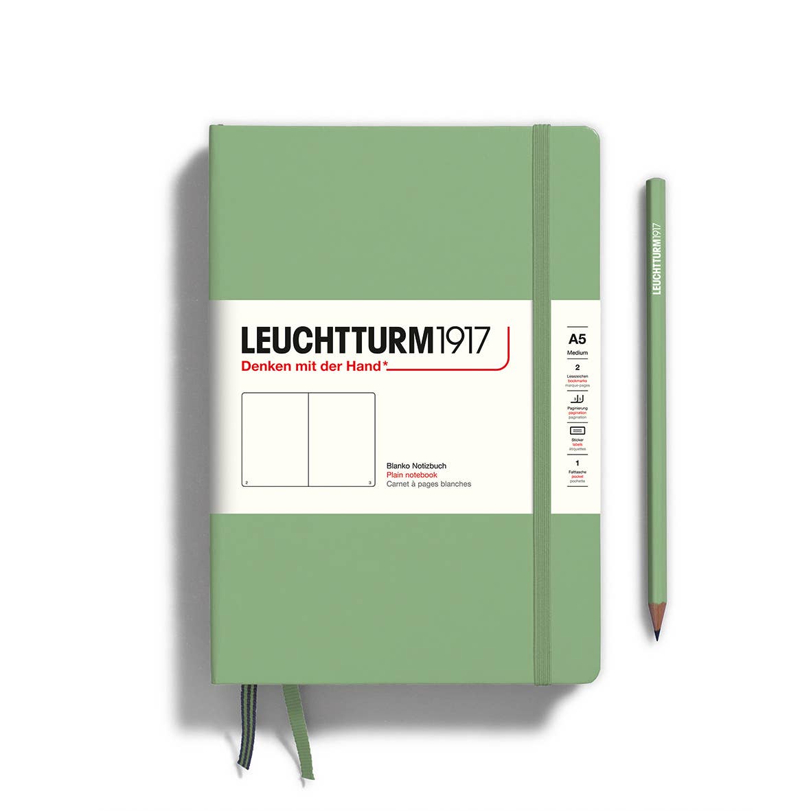 Notebooks - Medium (A5): Black / Hardcover / Plain