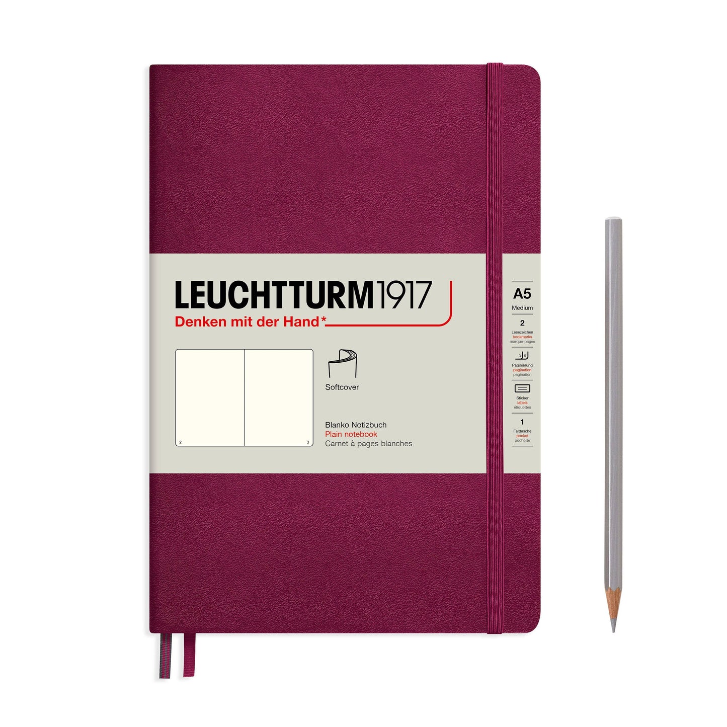 Notebooks - Medium (A5): Dotted / Hardcover / Rising Sun