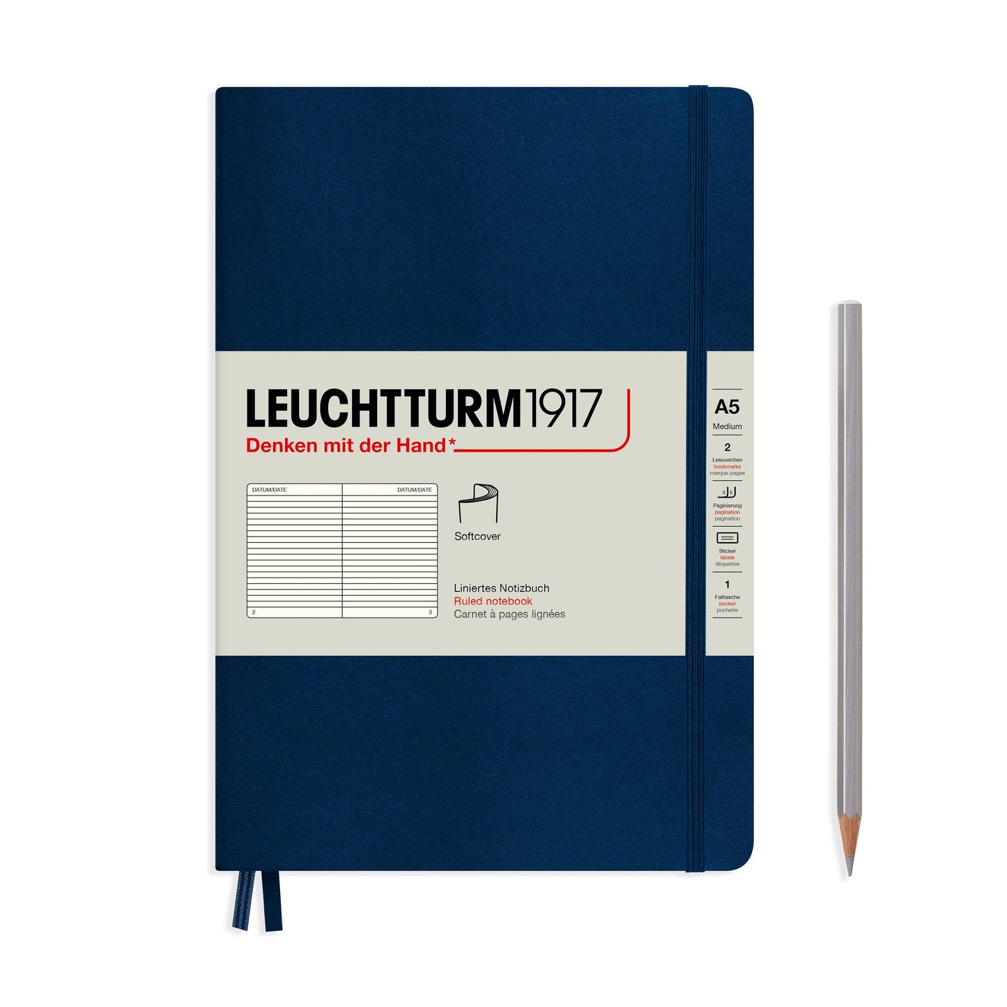 Notebooks - Medium (A5): Dotted / Hardcover / Rising Sun