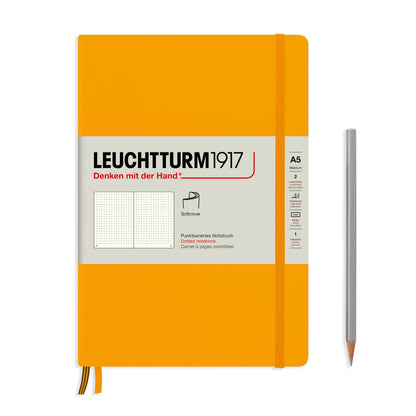 Notebooks - Medium (A5): Dotted / Hardcover / Rising Sun
