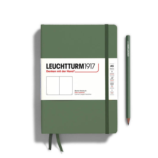 Notebooks - Medium (A5): Olive / Hardcover / Plain