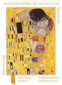 Gustav Klimt: The Kiss (Foiled Quarto Journal) (Flame Tree Quarto Notebook) by Flame Tree Studio