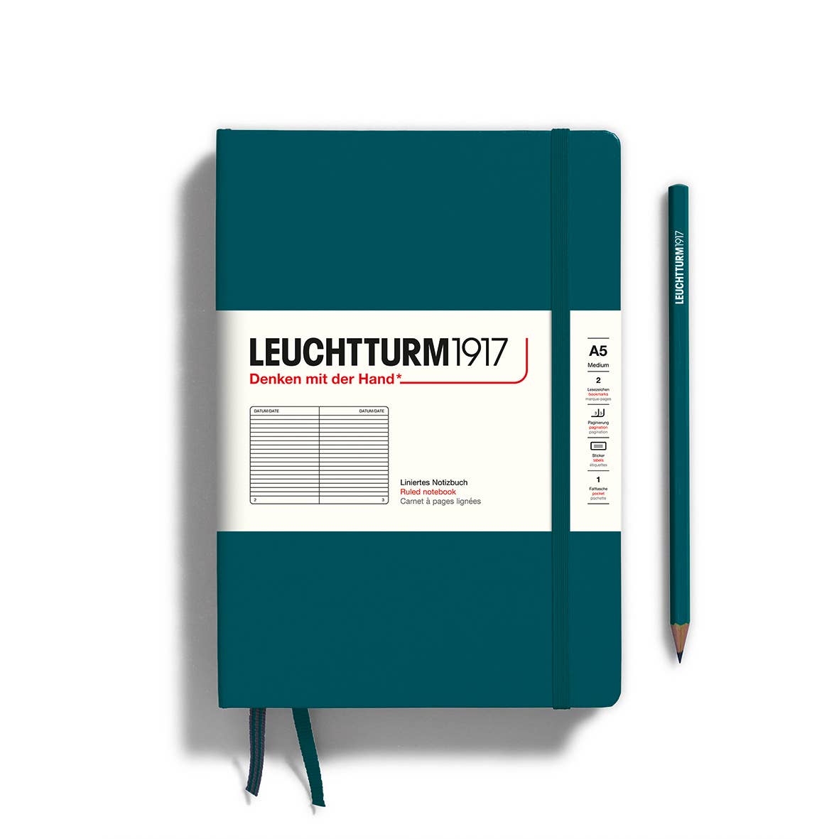Notebooks - Medium (A5): Dotted / Hardcover / Rising Sun