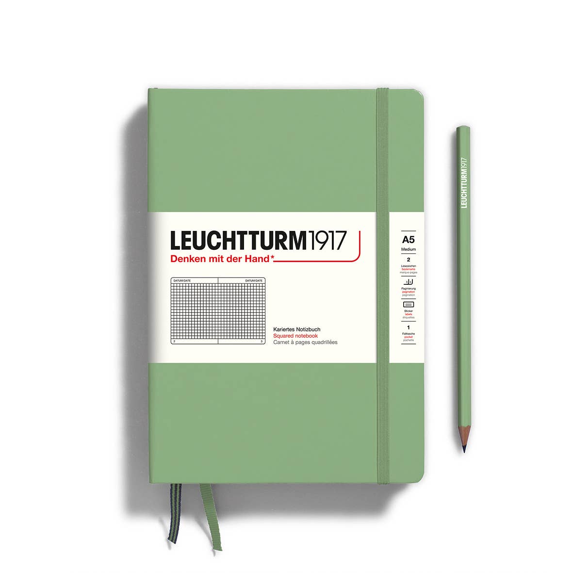 Notebooks - Medium (A5): Port red / Hardcover / Squared