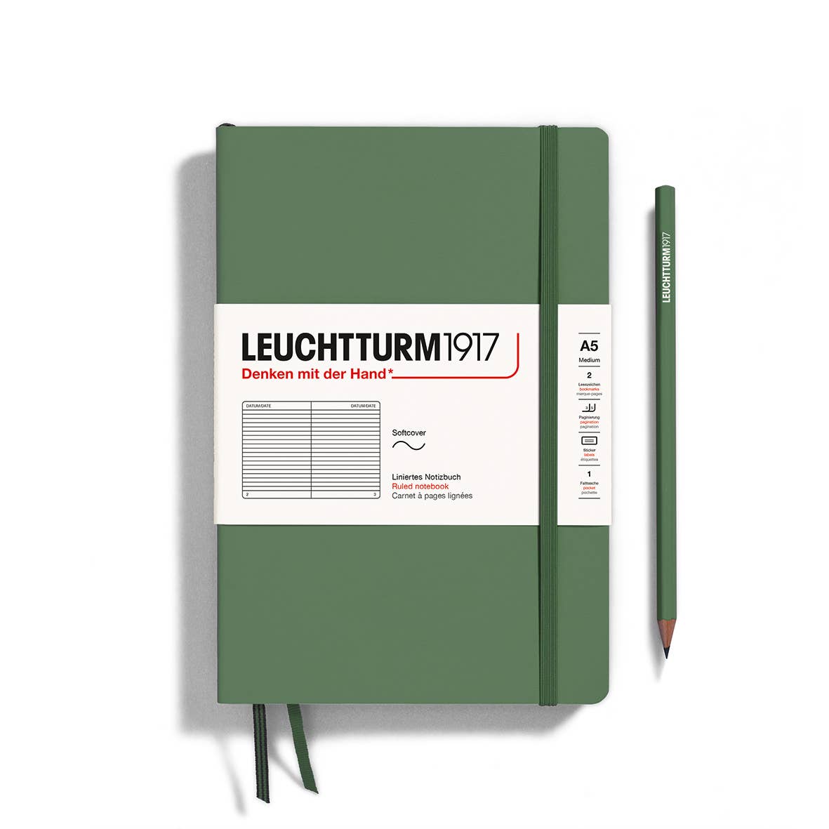 Notebooks - Medium (A5): Dotted / Hardcover / Rising Sun