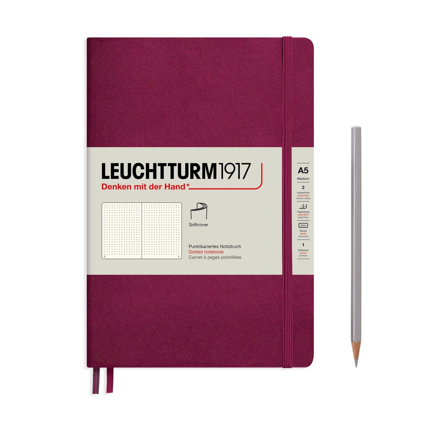 Notebooks - Medium (A5): Dotted / Hardcover / Rising Sun