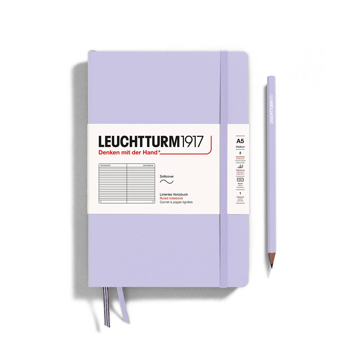 Notebooks - Medium (A5): Dotted / Hardcover / Rising Sun