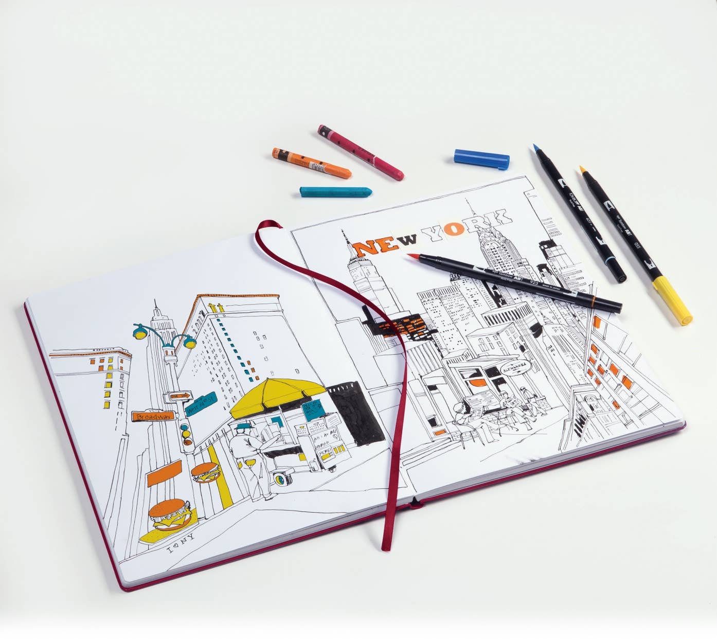Sketchbooks - 150g/m² Paper Plain: Black / Medium Landscape