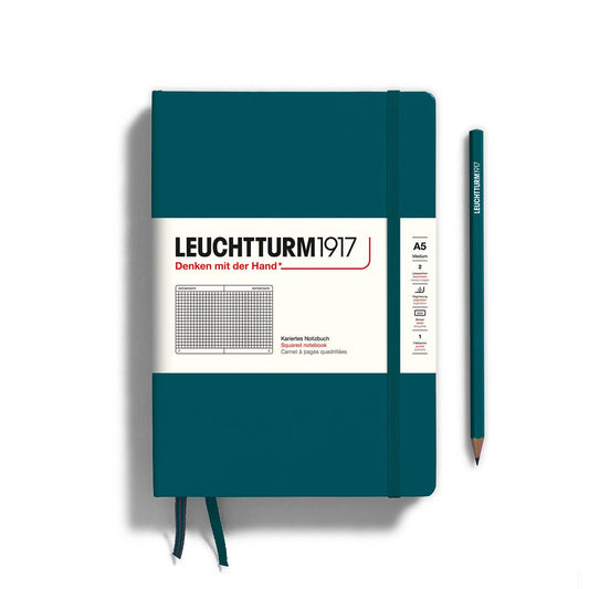 Notebooks - Medium (A5): Pacific Green / Hardcover / Squared