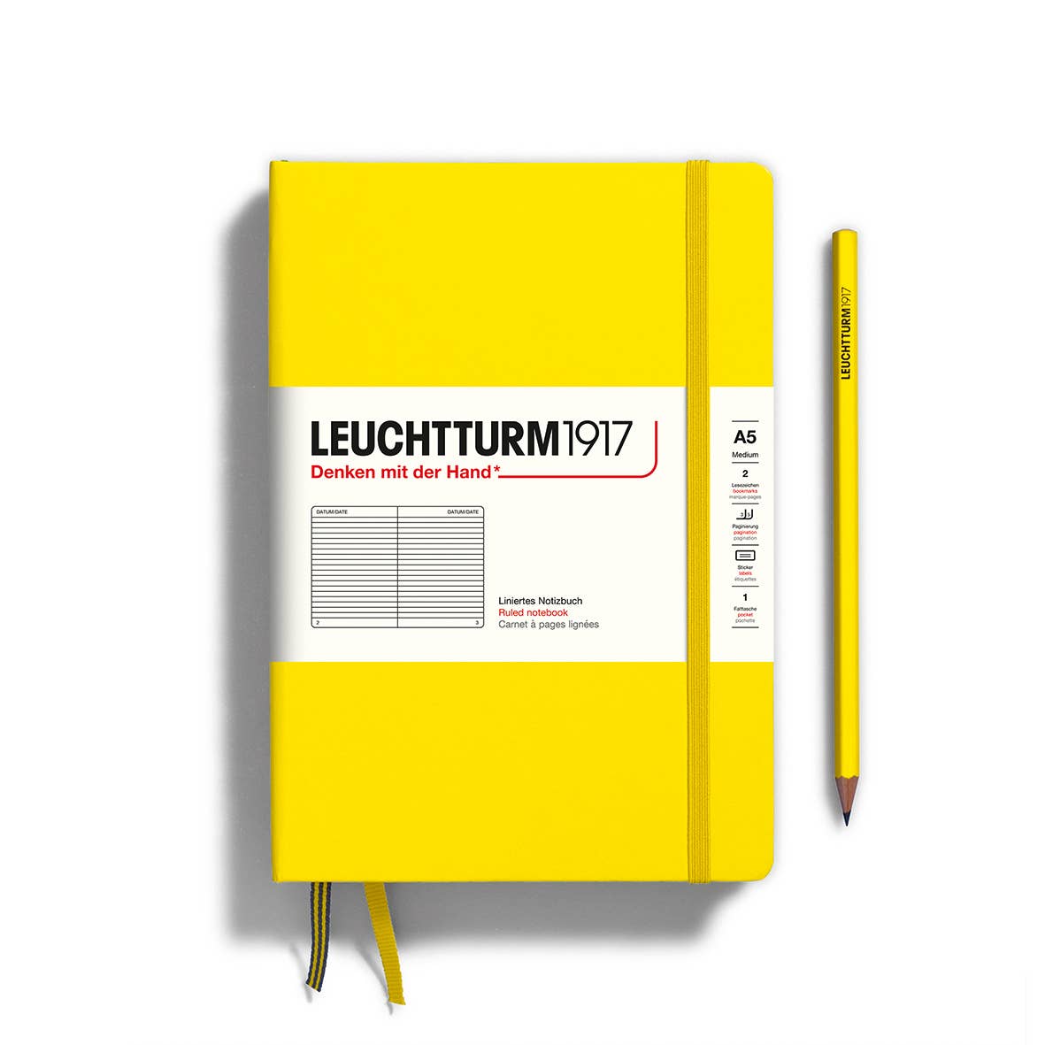 Notebooks - Medium (A5): Dotted / Hardcover / Rising Sun