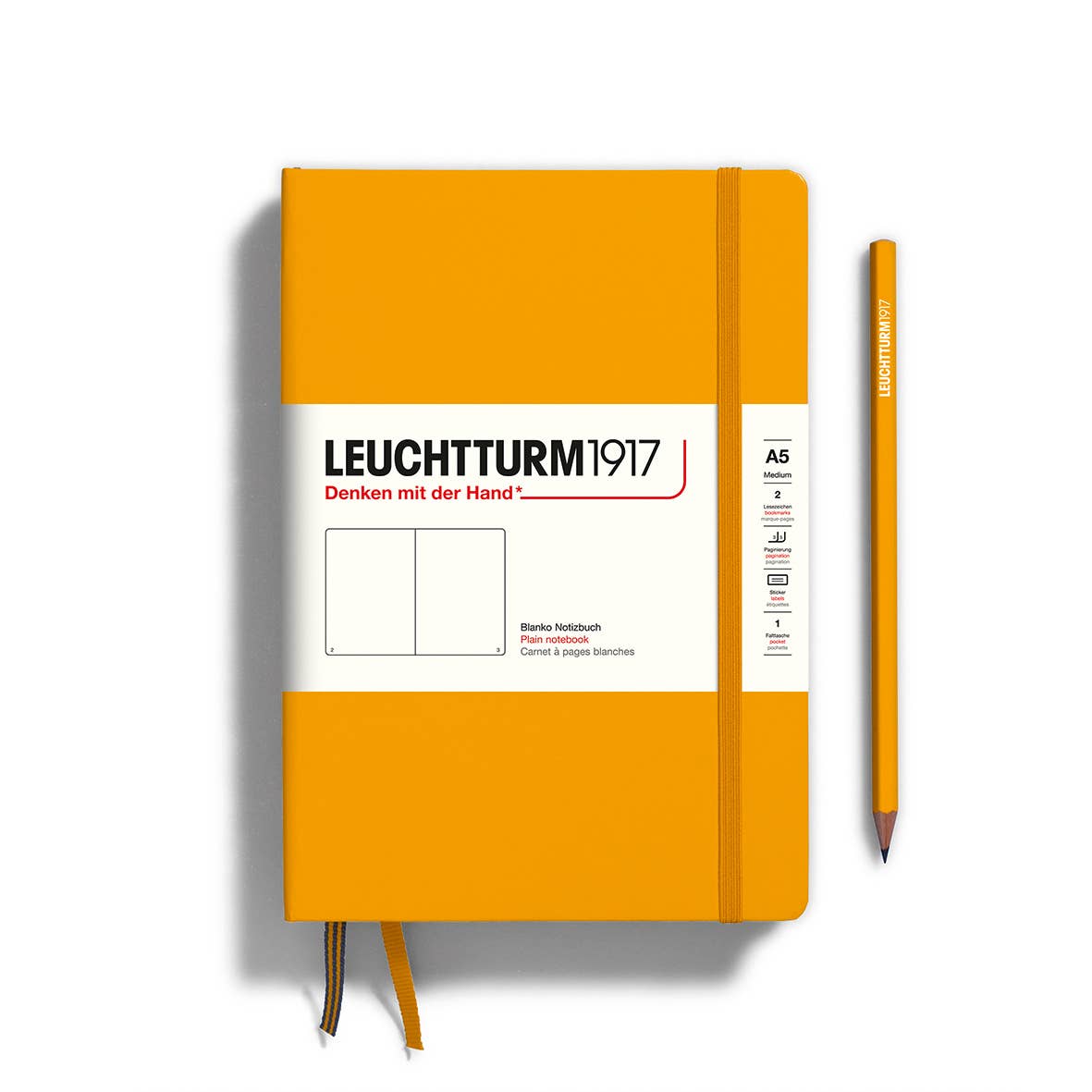 Notebooks - Medium (A5): Dotted / Hardcover / Rising Sun