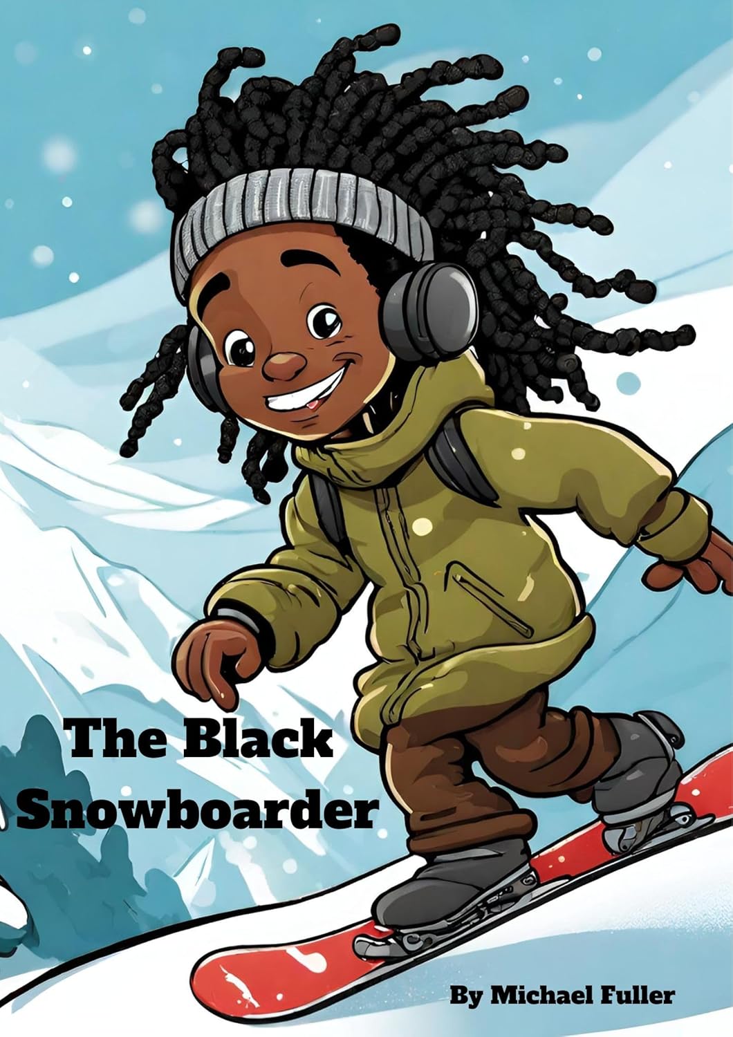 The Black Snowboarder