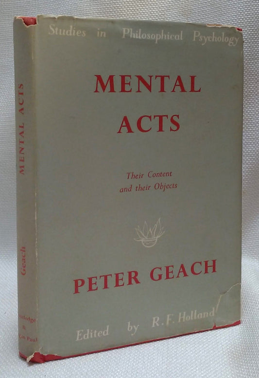 Mental Acts: Their Content and Their Objects
