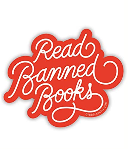 Read Banned Books Font Sticker