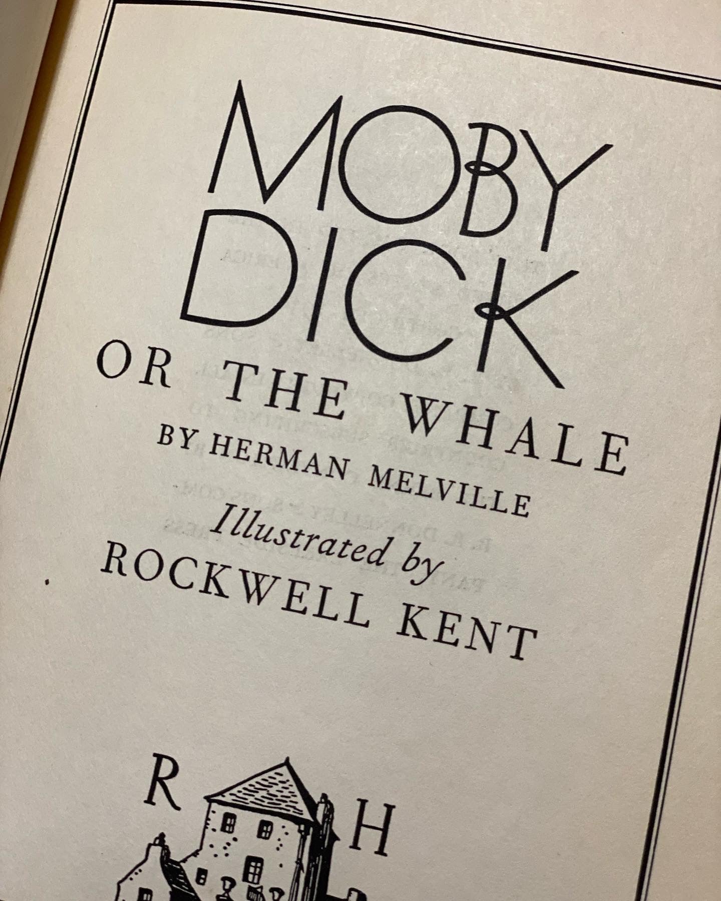 Moby Dick - 1930 Random House Edition