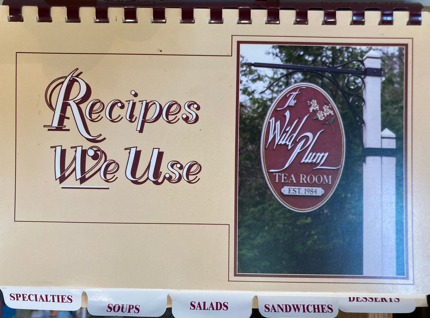 Recipes We Use - The Wild Plum Tearoom