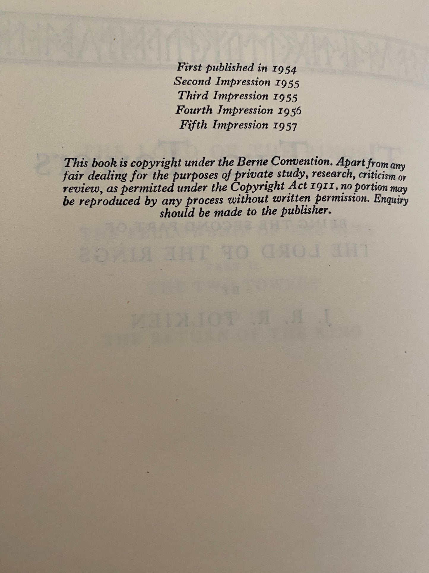 The Lord of the Rings | First Edition UK Set