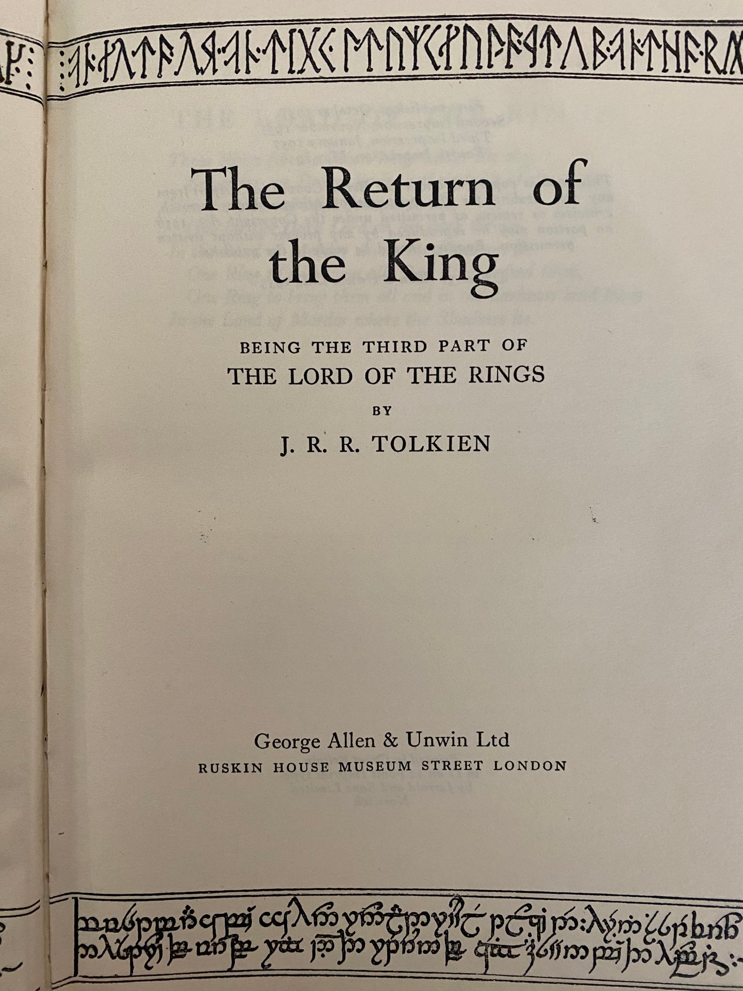 The Lord of the Rings | First Edition UK Set