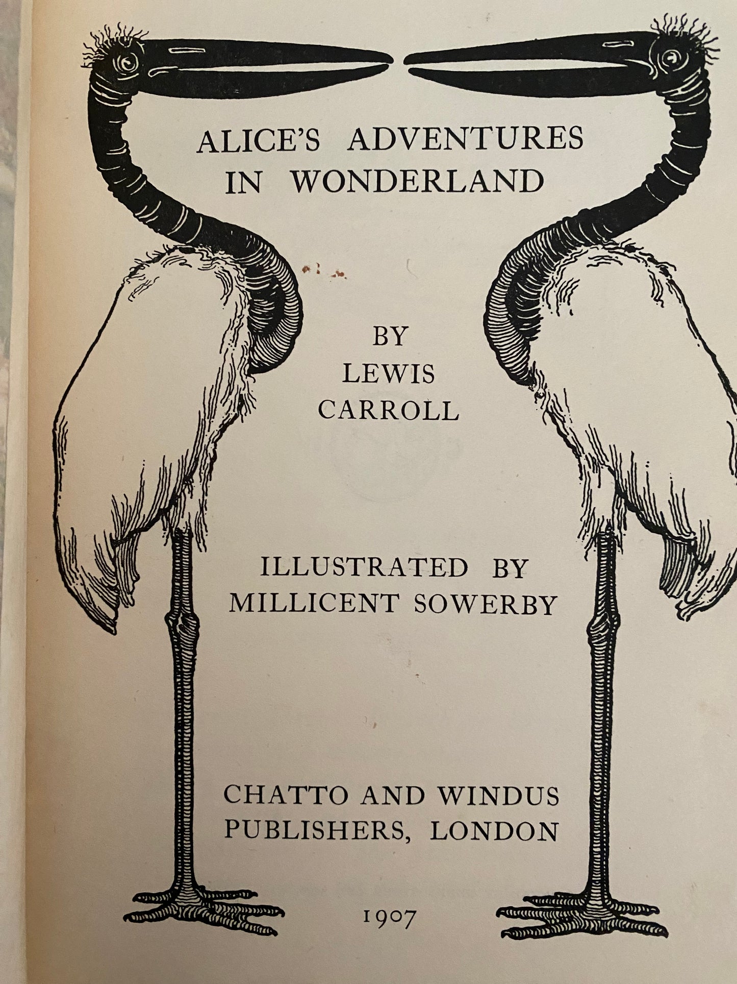 Alice in Wonderland | 1907 Rare 1st Edition | Illustrated by Millicent Sowerby