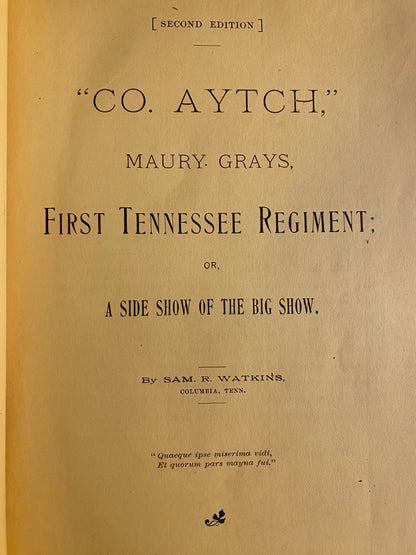Co. Aytch 2nd Edition