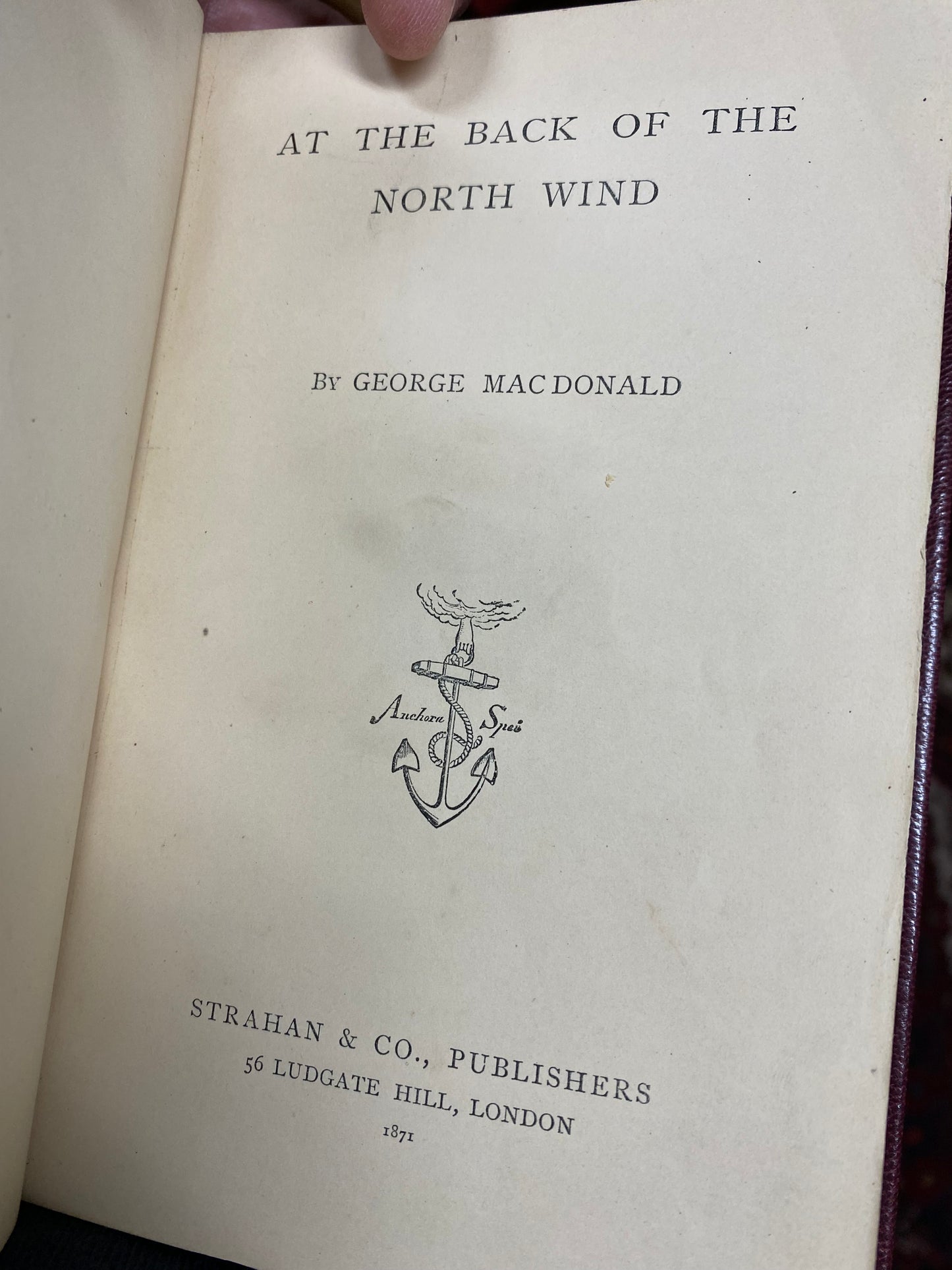 At the Back of the North Wind (First Edition - 1871)