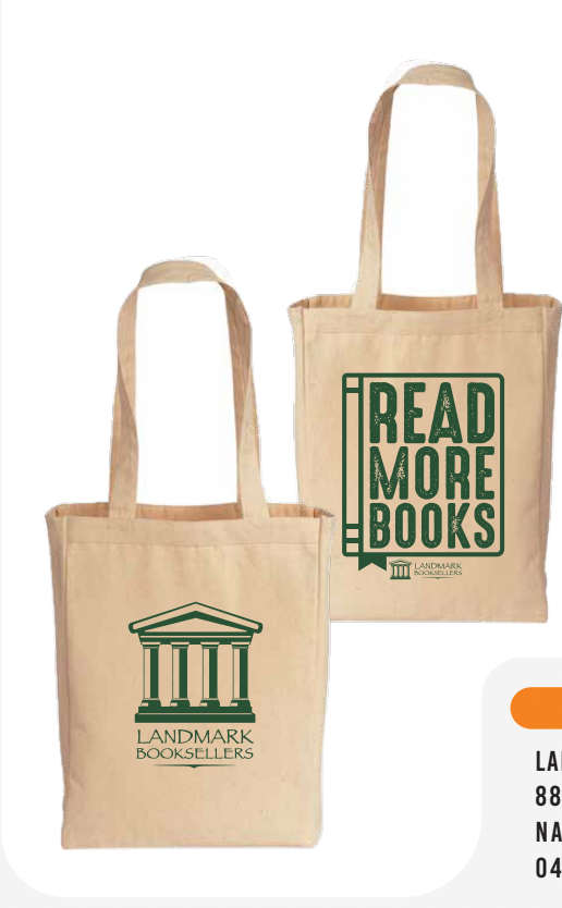 Landmark Booksellers Read More Books Tote Bag