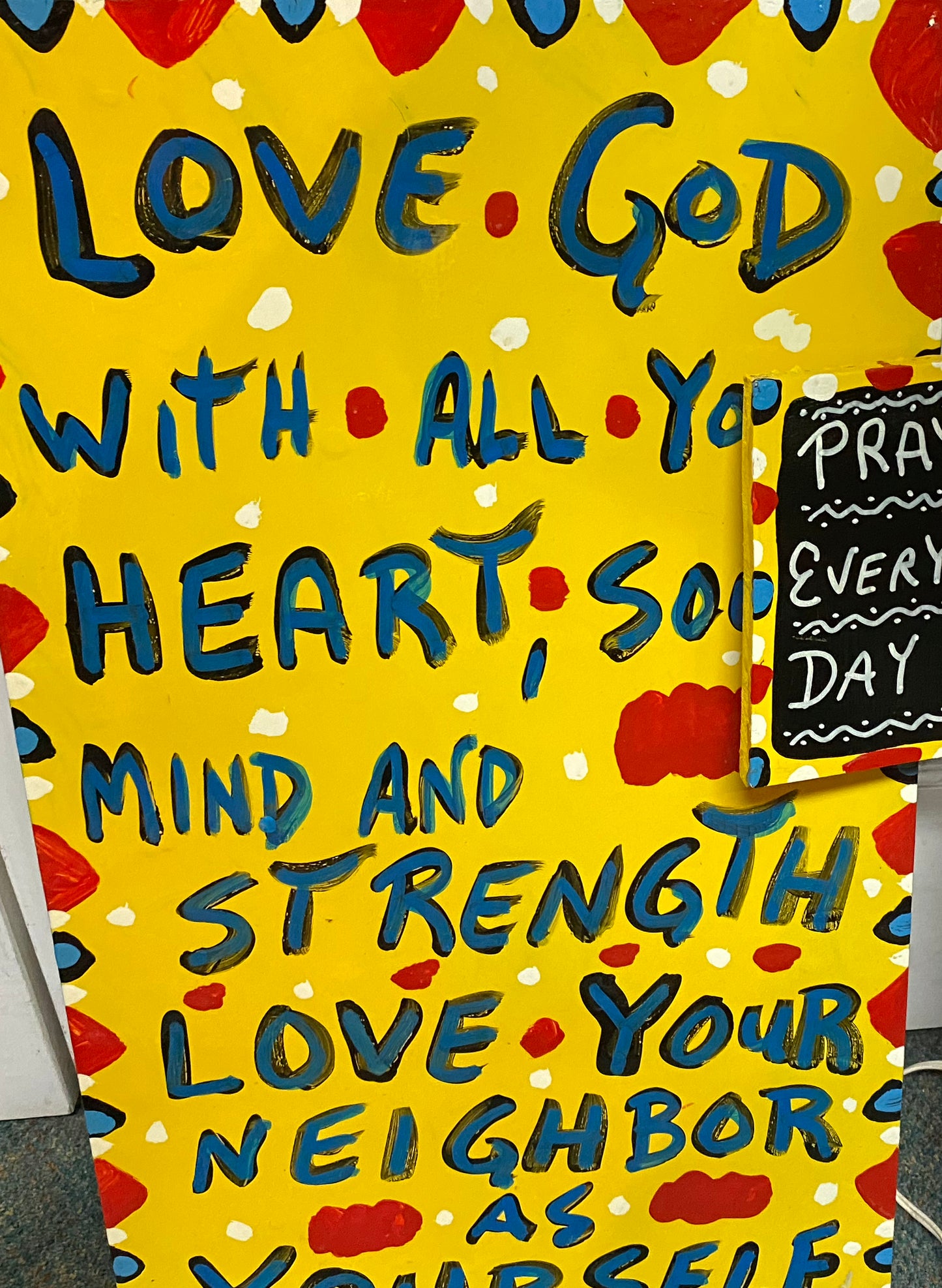 Bebo "Love God With All Your Heart" Painting
