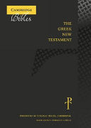 The Greek New Testament, Black French Morocco Leather TH513:NT