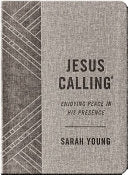 Jesus Calling, Textured Gray Leathersoft, with Full Scriptures