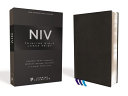 NIV Thinline Bible Premier Collection [Large Print, Black] by Zondervan