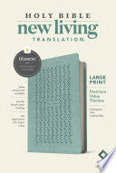 NLT Large Print Premium Value Thinline Bible, Filament Enabled Edition (Leatherlike, Eucalyptus Teal)