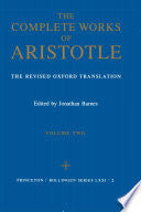Complete Works of Aristotle, Volume 2