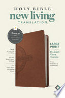 NLT Large Print Premium Value Thinline Bible, Filament Enabled Edition (Leatherlike, Brown Celtic Cross)