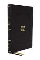 KJV Bible, Giant Print Thinline Bible, Vintage Series, Leathersoft, Black, Red Letter, Comfort Print