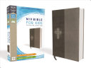 Bible for Kids, Imitation Leather, Gray, Red Letter Edition, Comfort Print