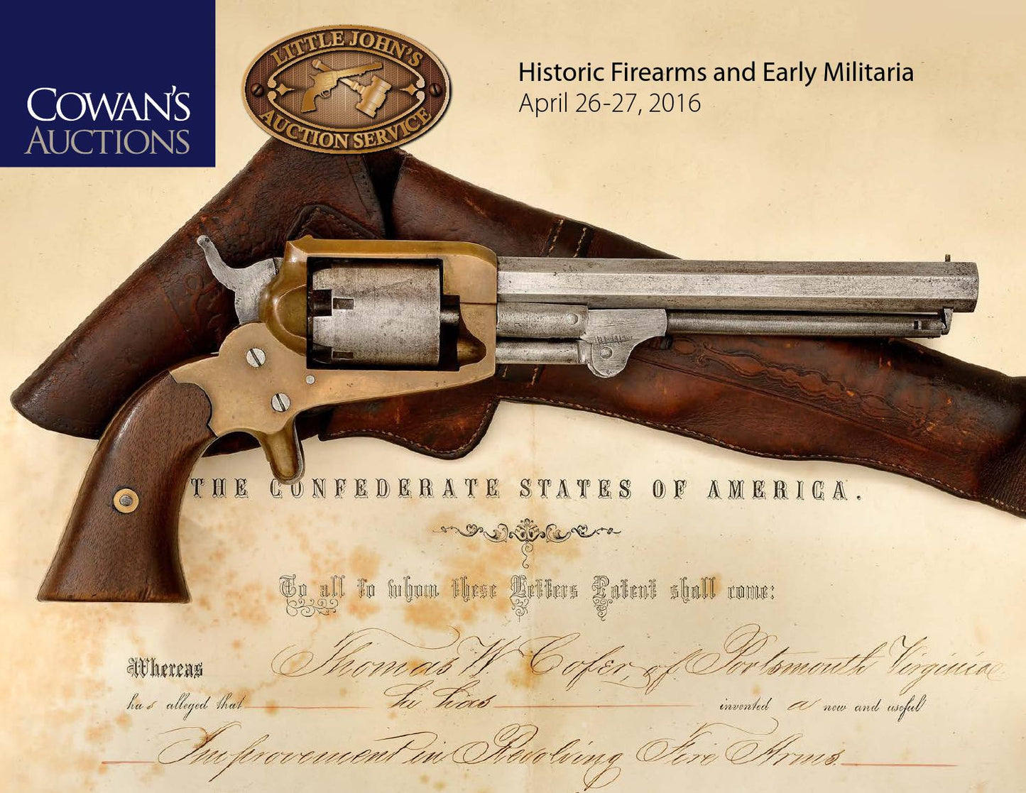 Cowan's Auctions Historic Firearms and Early Militia April 26-27, 2016