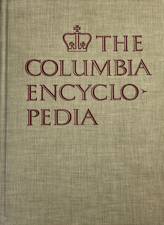 The Columbia Encyclopedia - Third Edition, 1963