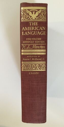 The American Language: One Volume, Abridged Edition